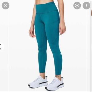 Lululemon Fast and Free Tight 7/8 in Cypress Teal
